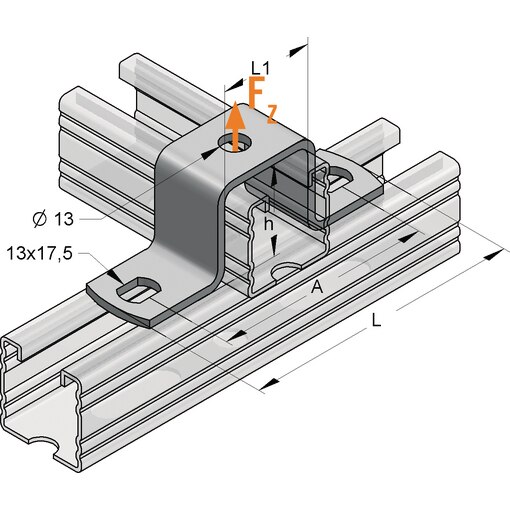 Toppro SX 45 Montageschienen-Zubehör, Hutprofil 45, Hutprofile 45